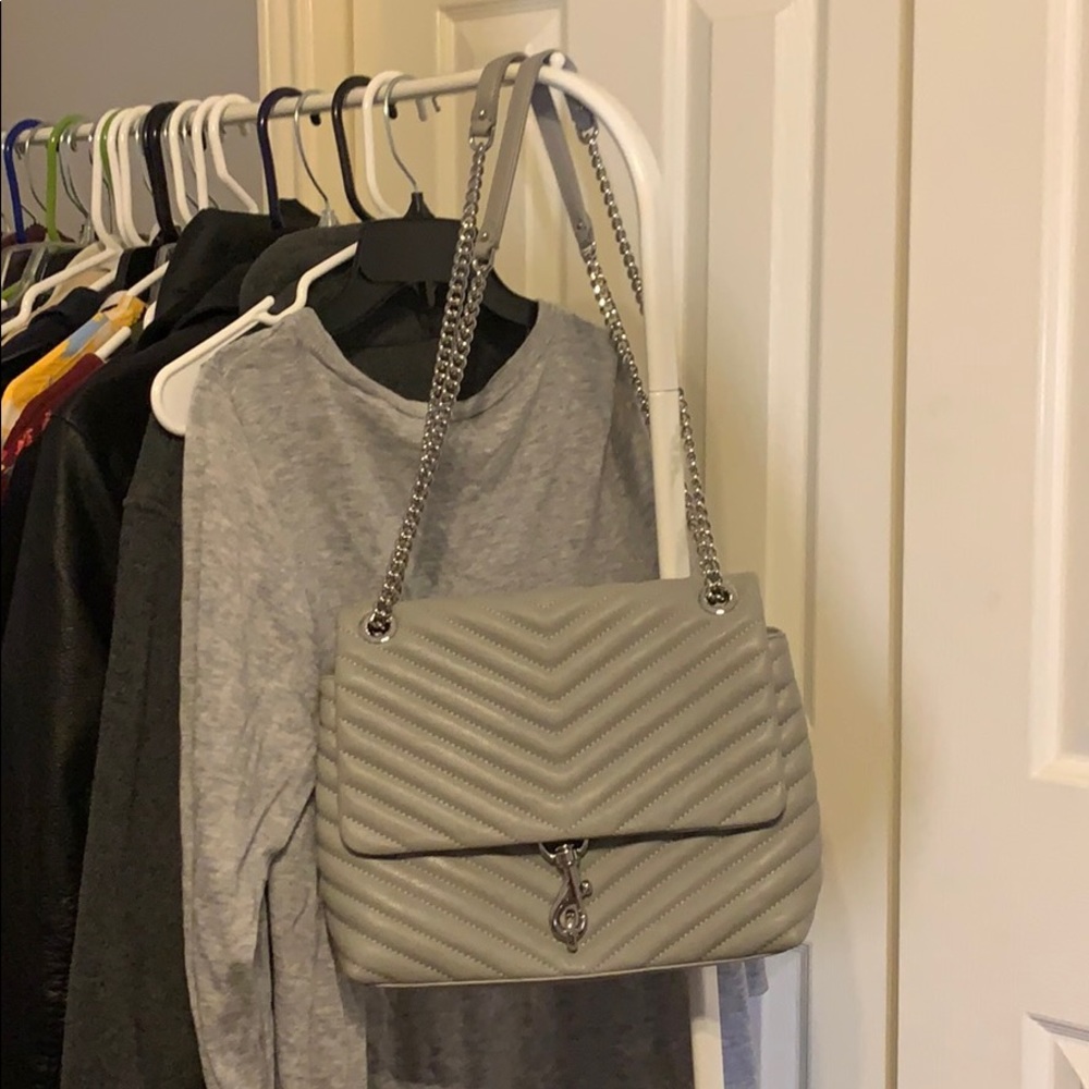 Rebecca Minkoff Edie Flap Shoulder Bag in Perla